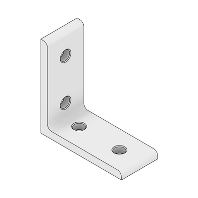 40-523-0 MODULAR SOLUTIONS ANGLE BRACKET 60MM TALL X 30MM WIDE HARDWARE NOT INCLUDED